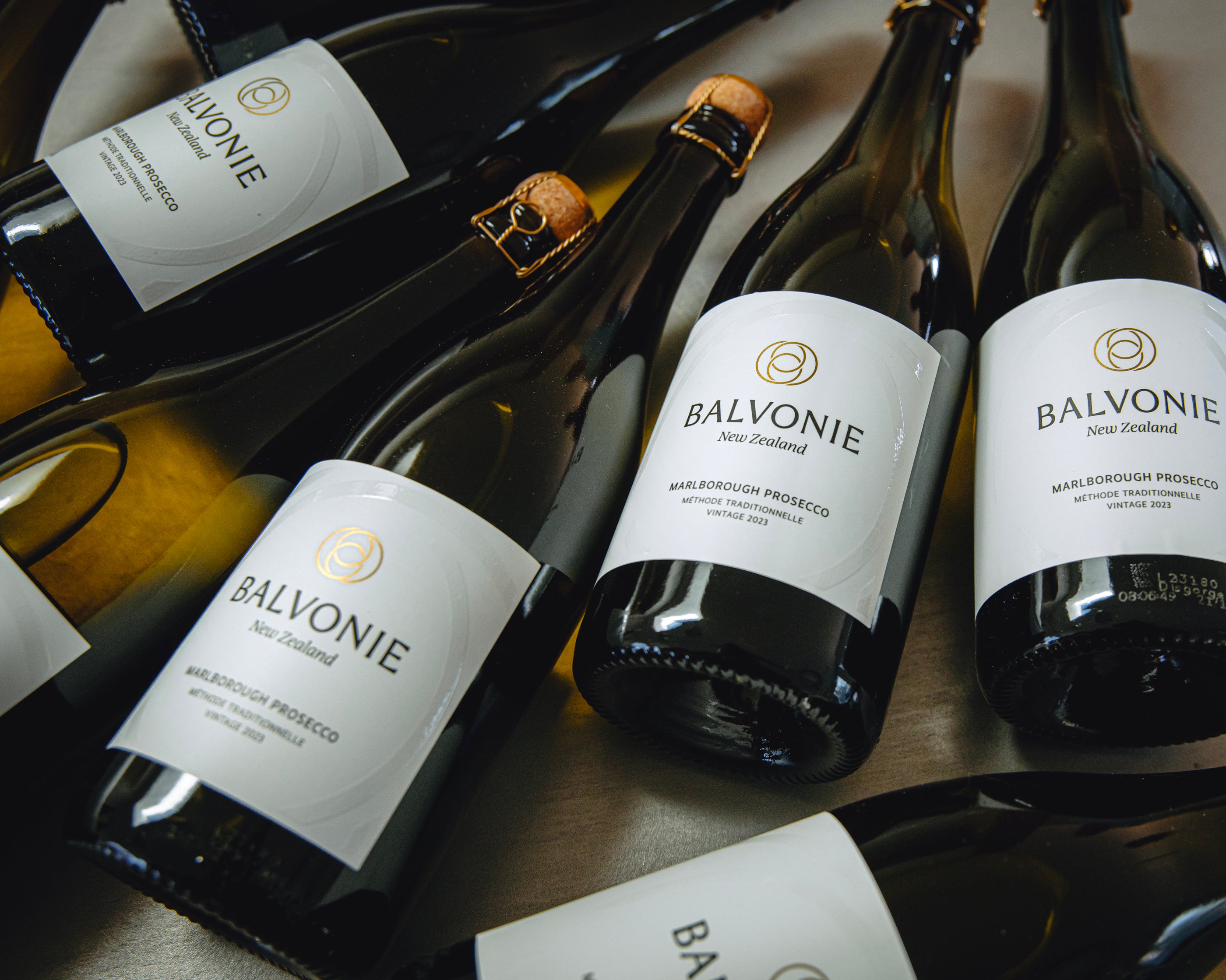 Balvonie Prosecco bottles